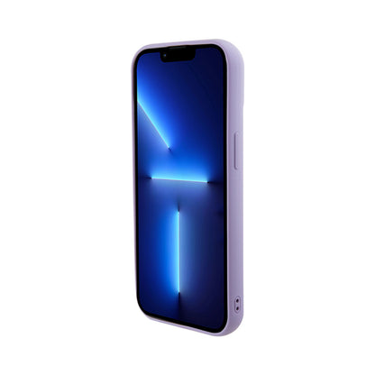 Guess Sequin Script Metal – Dėklas, skirtas iPhone 15 (violetinis)