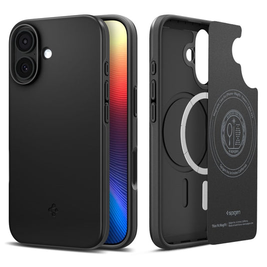 Spigen Thin Fit Mag MagSafe - Dėklas iPhone 17 (Juodas)
