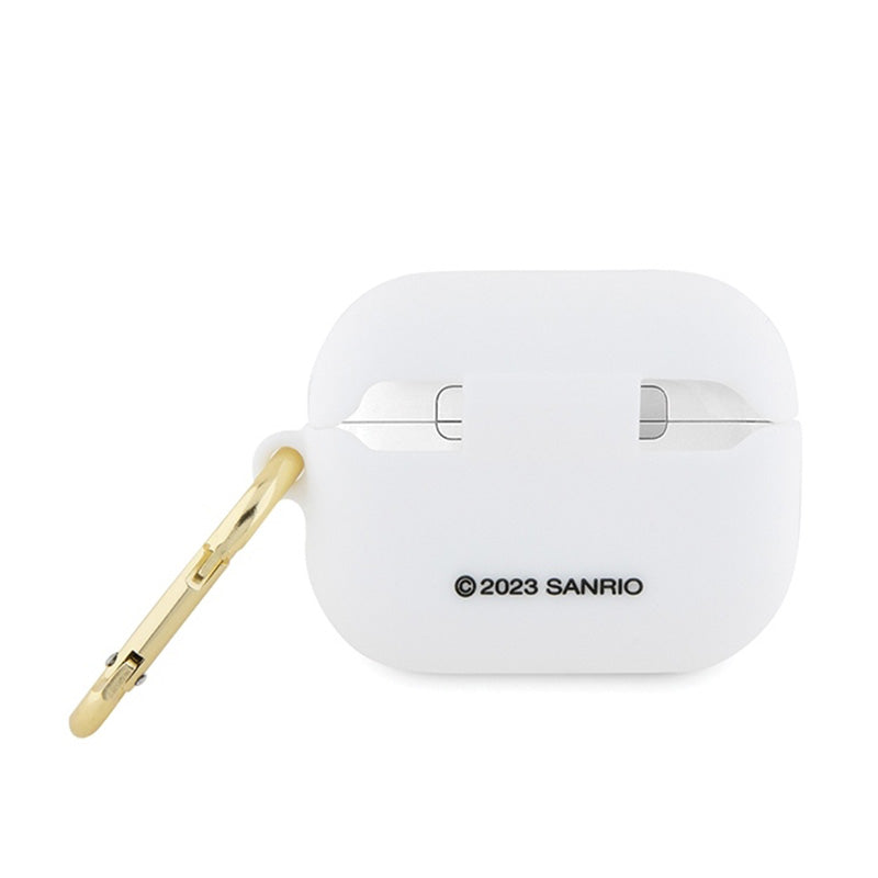 Hello Kitty silikoninis 3D „Kitty“ galvos dėklas, skirtas „AirPods Pro“ (baltas)