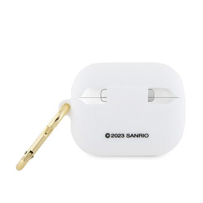 Hello Kitty silikoninis 3D „Kitty“ galvos dėklas, skirtas „AirPods Pro“ (baltas)