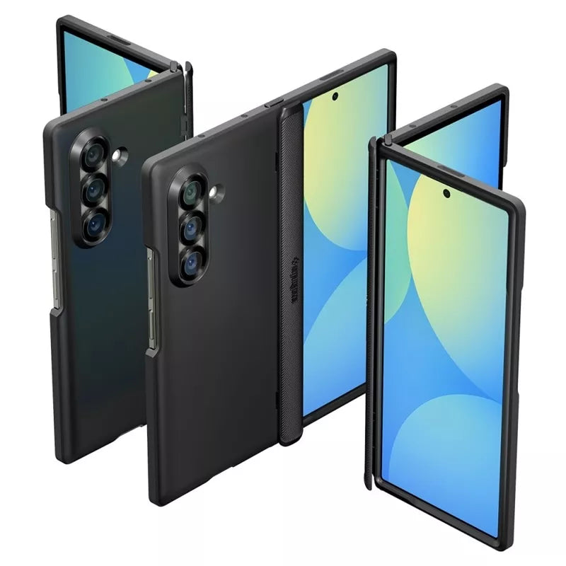 Spigen Slim Armor Pro Mag MagSafe – dėklas, skirtas „Samsung Galaxy Z Fold 7“ (juodas)