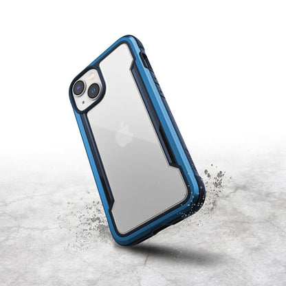 X-Doria Raptic Shield – Aliuminio dėklas, skirtas iPhone 14 (atlaiko kritimą iš 3 m aukščio) (jūros mėlyna)