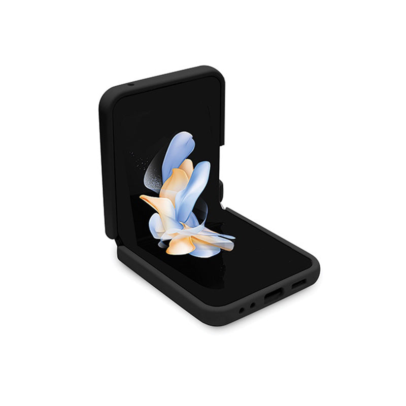 Karl Lagerfeld Ikonik silikoninis dėklas – Samsung Z Flip 5 (juodas)