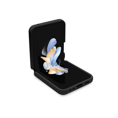 Karl Lagerfeld Ikonik silikoninis dėklas – Samsung Z Flip 5 (juodas)