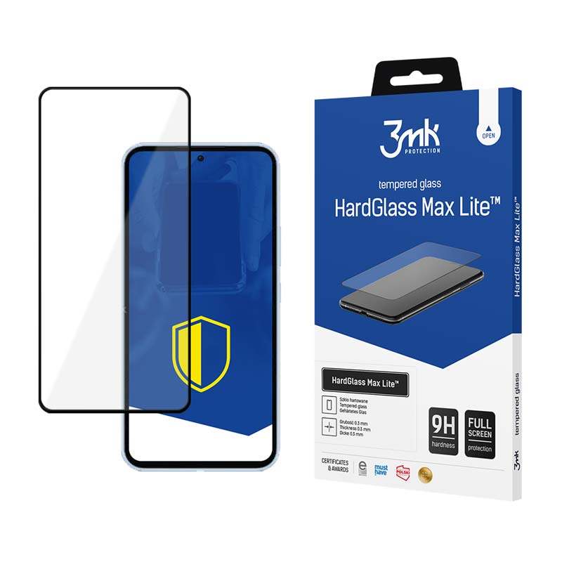 3mk HardGlass Max Lite - Grūdintas stiklas, skirtas Samsung Galaxy A54 5G (juodas)