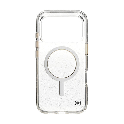 Speck Presidio Lux MagSafe dėklas – iPhone 17 Pro dėklas (Blizgučiai / Auksinis metalas)