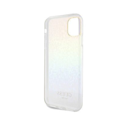 Guess IML Faceted Mirror Disco Vaivorykštinis – „iPhone 11“ dėklas (vaivorykštinis)