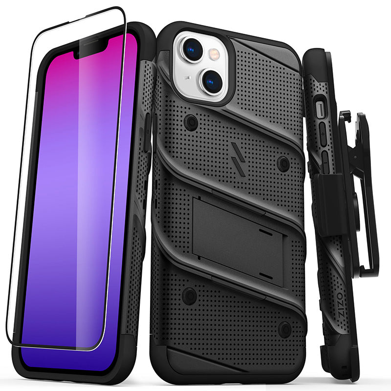ZIZO BOLT serija – dėklas, skirtas „iPhone 14 Plus“ (juodas)