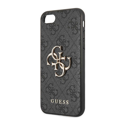 Guess 4G Didelis Metalinis Logotipas – Dėklas, skirtas iPhone SE (2022/2020) / 8 / 7 (Pilka)