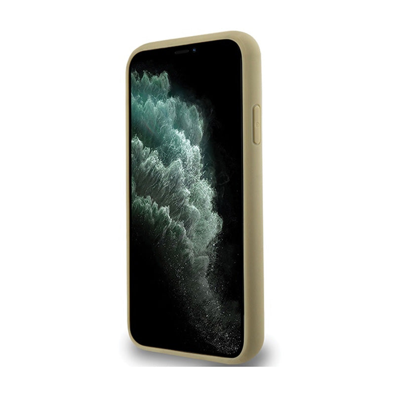 „Hello Kitty“ odinė „Kitty“ galvutės „MagSafe“ – „iPhone 11“ dėklas (aukso spalvos)