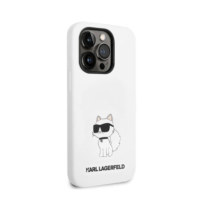 Karl Lagerfeld Silicone NFT Choupette – dėklas, skirtas „iPhone 14 Pro Max“ (baltas)