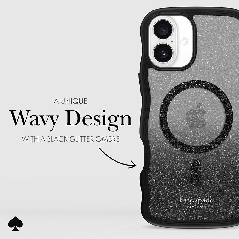Kate Spade New York Wavy MagSafe – dėklas, skirtas „iPhone 16 Plus“ (Nakties kritimas)