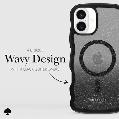 Kate Spade New York Wavy MagSafe – dėklas, skirtas „iPhone 16 Plus“ (Nakties kritimas)