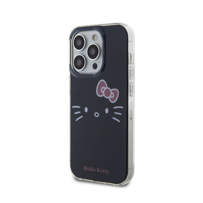 Hello Kitty IML Kitty Face – iPhone 14 Pro dėklas (juodas)