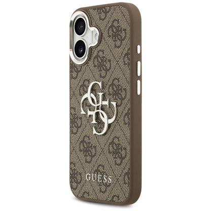 Guess 4G Big 4G Classic Logo dėklas iPhone 17 (Ruda / Sidabrinė)