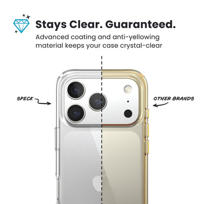 Speck Presidio Perfect-Clear – dėklas iPhone 17 Pro Max (Skaidrus)