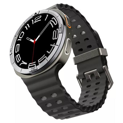 Spigen Bezel Tune Pilot - Apsauginis žiedas/korpusas, skirtas Samsung Galaxy Watch 8 44 mm (Sidabrinis)
