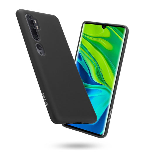 Crong Color Cover – lankstus dėklas, skirtas Xiaomi Mi Note 10 / Mi Note 10 Pro (juodas)