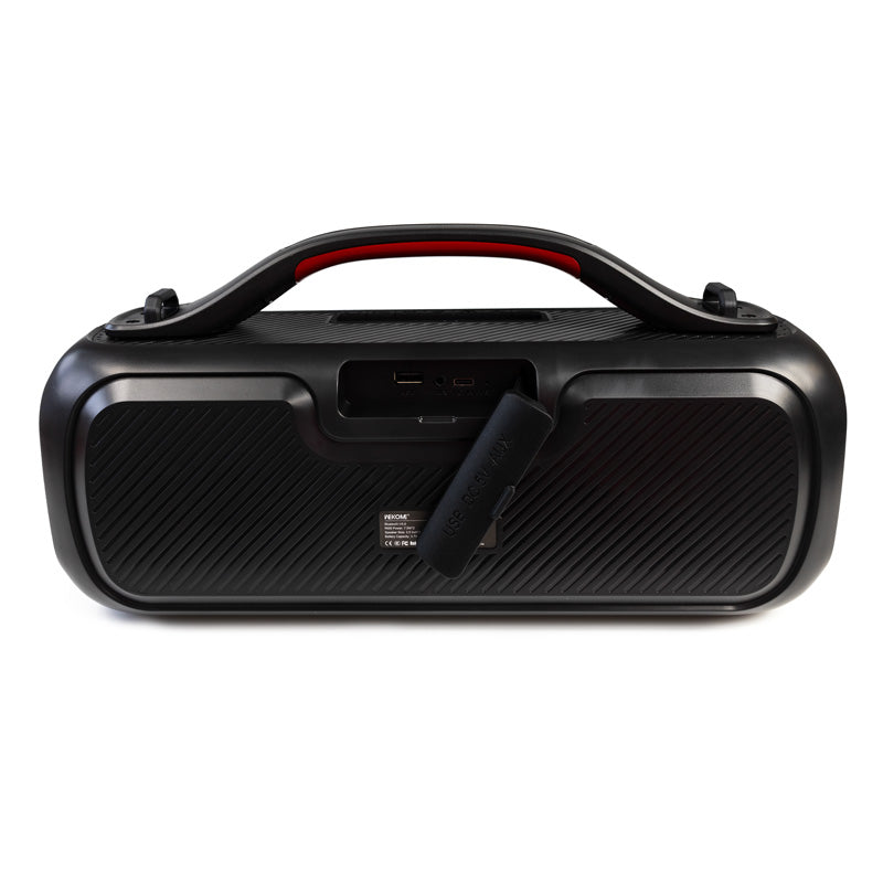 WEKOME D38 Yinla Series - V5.0 30W RGB LED Nešiojamas Belaidis Bluetooth Garsiakalbis (Juodas)