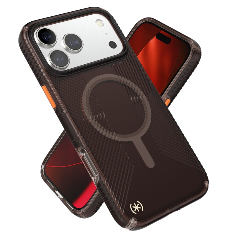 Speck Presidio Lux Grip MagSafe dėklas - iPhone 17 Pro Max (Luxury Shade Matte / Orange)