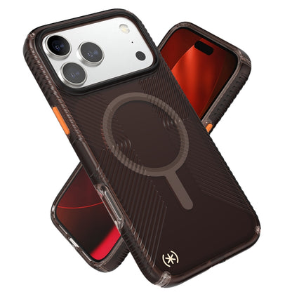 Speck Presidio Lux Grip MagSafe dėklas - iPhone 17 Pro Max (Luxury Shade Matte / Orange)