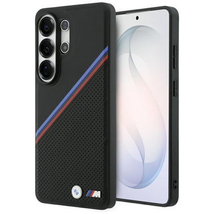 BMW Tricolor Metal Logo MagSafe - Samsung Galaxy S26 Ultra dėklas (juodas)