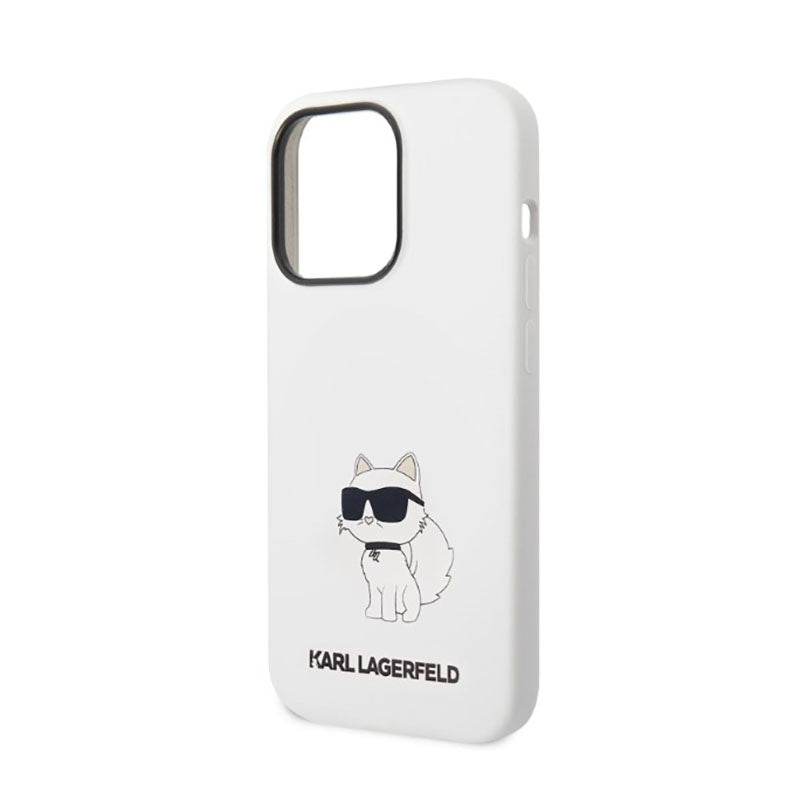 Karl Lagerfeld Silicone NFT Choupette – dėklas, skirtas „iPhone 14 Pro Max“ (baltas)