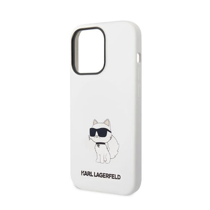 Karl Lagerfeld Silicone NFT Choupette – dėklas, skirtas „iPhone 14 Pro Max“ (baltas)