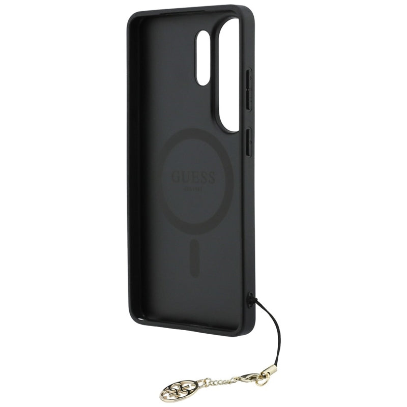 Guess 4G Classic Logo Charm MagSafe dėklas - Samsung Galaxy S26 Ultra (Juodas)