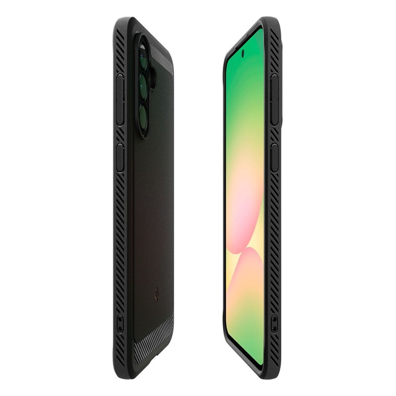 Spigen Rugged Armor – dėklas Samsung Galaxy A56 5G (matinė juoda)