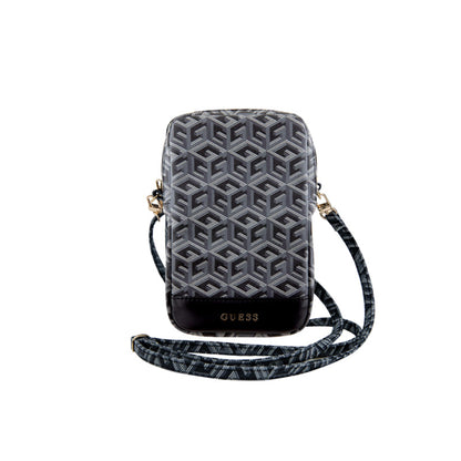 Guess Zip GCube Bottom Stripe - Telefono krepšys (juodas)