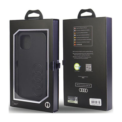 Audi dirbtinė oda - dėklas skirtas iPhone 12 / iPhone 12 Pro (Juoda)
