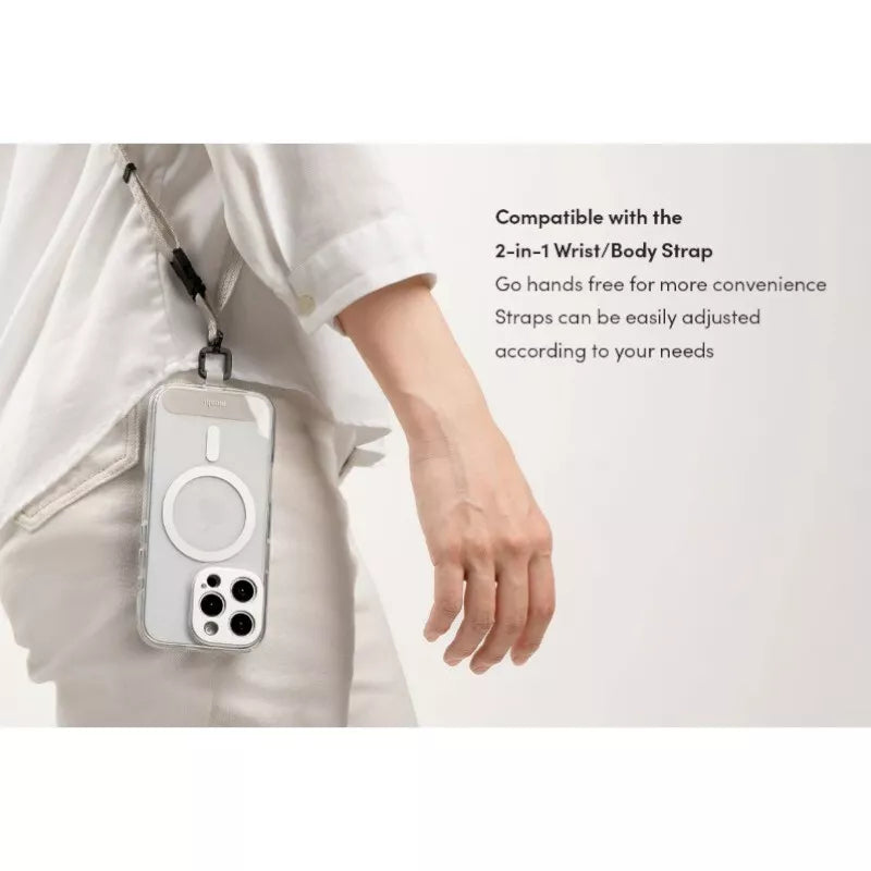 Moshi iGlaze MagSafe – dėklas, skirtas „iPhone 16“ (Luna Silver)