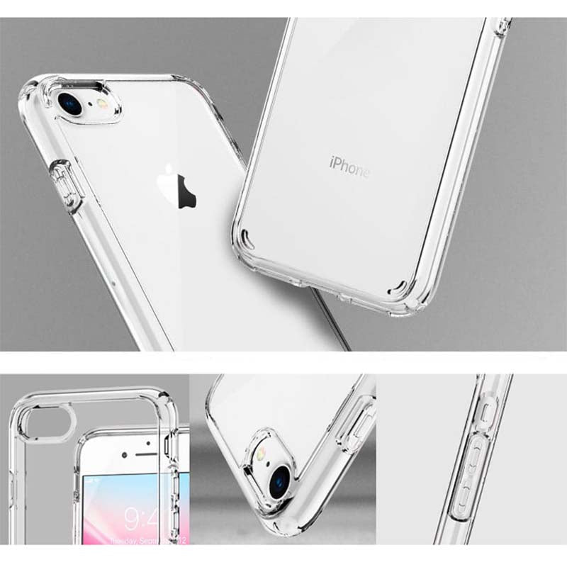 Spigen Ultra Hybrid – dėklas skirtas iPhone SE 2022 / SE 2020 / 8 / 7 (skaidrus)