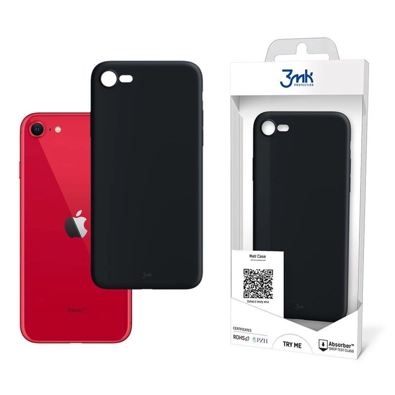 3mk Matt Case – Dėklas Apple iPhone SE 2020 / 2022 (juodas)
