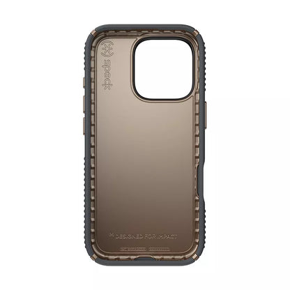 Speck Presidio2 Grip – Dėklas, skirtas „iPhone 16 Pro“ („Charcoal Grey“ / „Cool Bronze“ / „White“)
