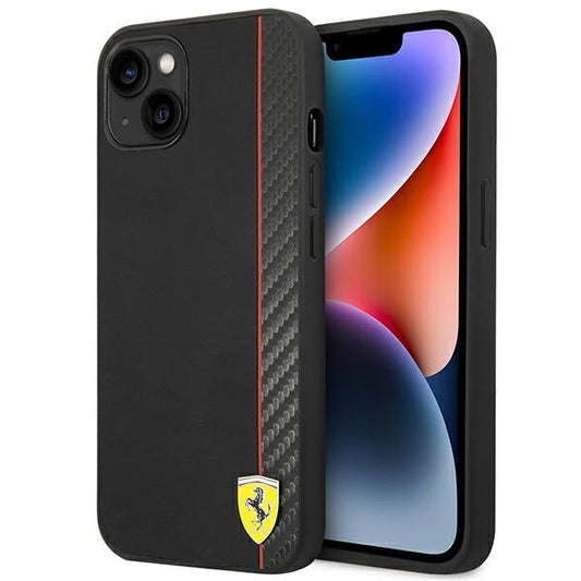 Ferrari Carbon – dėklas „iPhone 14 Plus“ (juodas)