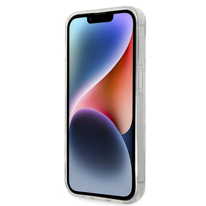 Karl Lagerfeld IML blizgantis NFT Karl & Choupette – dėklas, skirtas iPhone 14 Plus (skaidrus)