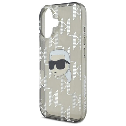 Karl Lagerfeld IML Karl Head Electroplated – dėklas, skirtas „iPhone 16“ (juodas)
