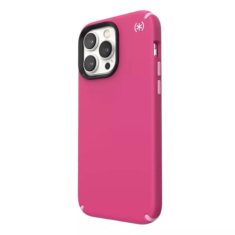 Speck Presidio2 Pro + MagSafe – dėklas iPhone 14 Pro Max su MICROBAN danga (Digitalpink / Blossompink / White)
