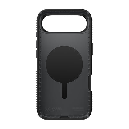 Speck Presidio2 Grip MagSafe - iPhone dėklas (juoda / slyvio pilka / balta)