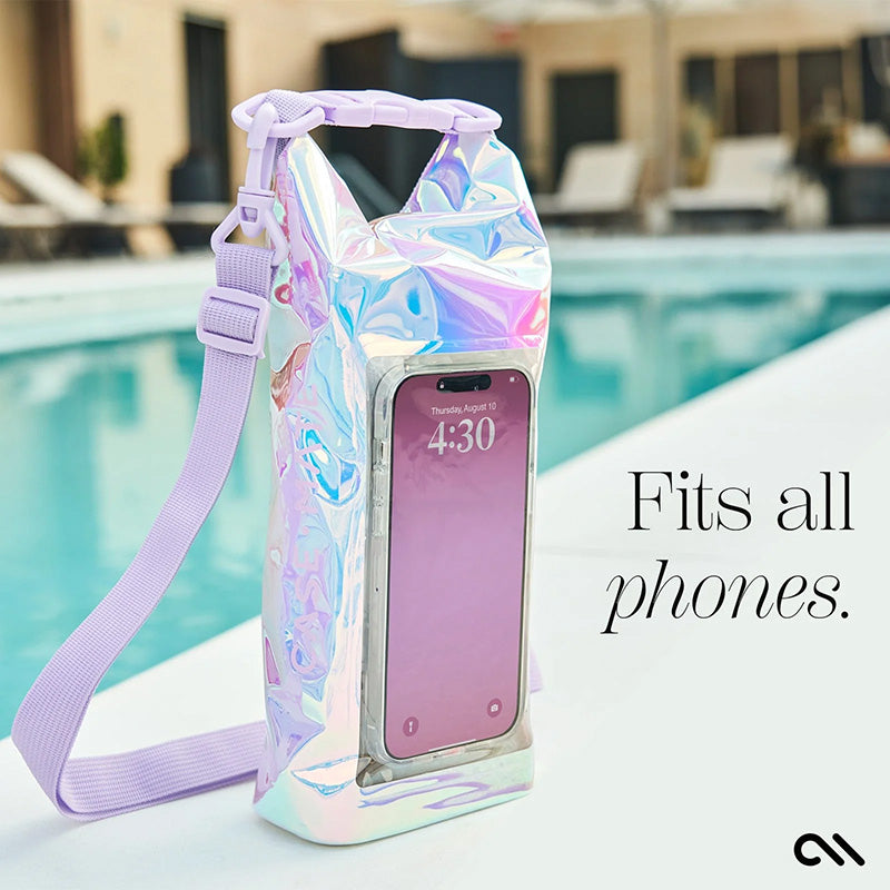 Case-Mate neperšlampamas mini telefono kibirėlis – neperšlampamas krepšys telefonams iki 7 colių su kišenėle (muilo burbulas)