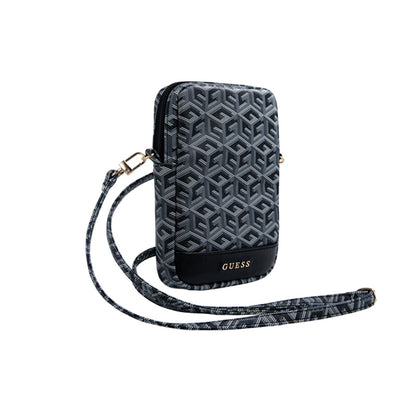 Guess Zip GCube Bottom Stripe - Telefono krepšys (juodas)