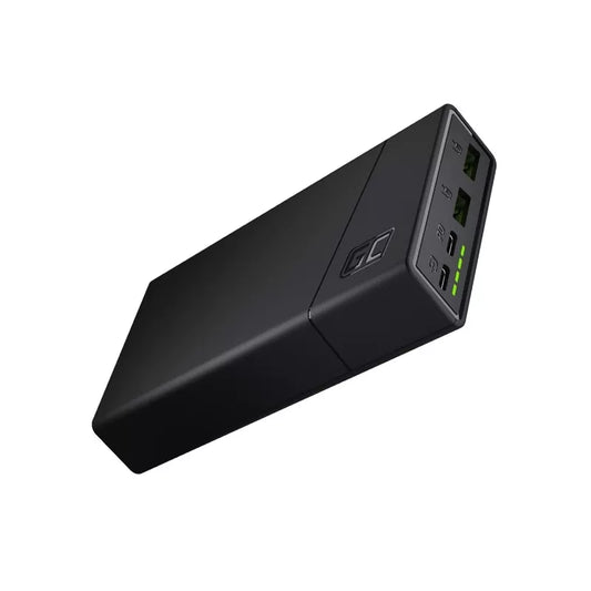 Mobilusis įkroviklis Green Cell GC PowerPlay20 20000mAh su greituoju įkrovimu, 2x USB Ultra Charge ir 2x USB-C Power Delivery 18W