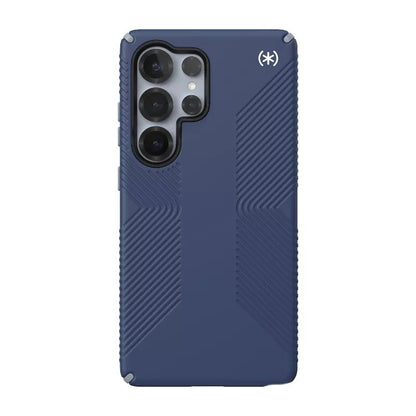 Speck Presidio2 Grip Magnet – Dėklas, skirtas Samsung Galaxy S25 Ultra MagSafe (Pakrantės mėlyna/Dulkių pilka/Balta)