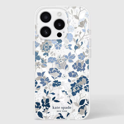 Kate Spade New York Protective Gems MagSafe – Dėklas iPhone 16 Pro (Flowerbed Blue)
