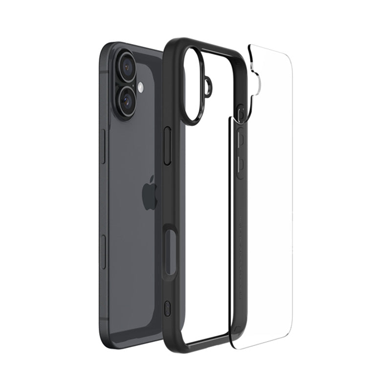 Spigen Ultra Hybrid – dėklas, skirtas „iPhone 16“ (matinė juoda)