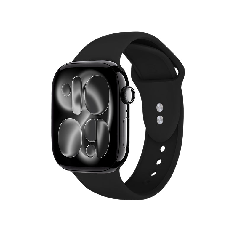 Crong Liquid - Apple Watch apyrankė 44/45/46/49 mm (juoda)