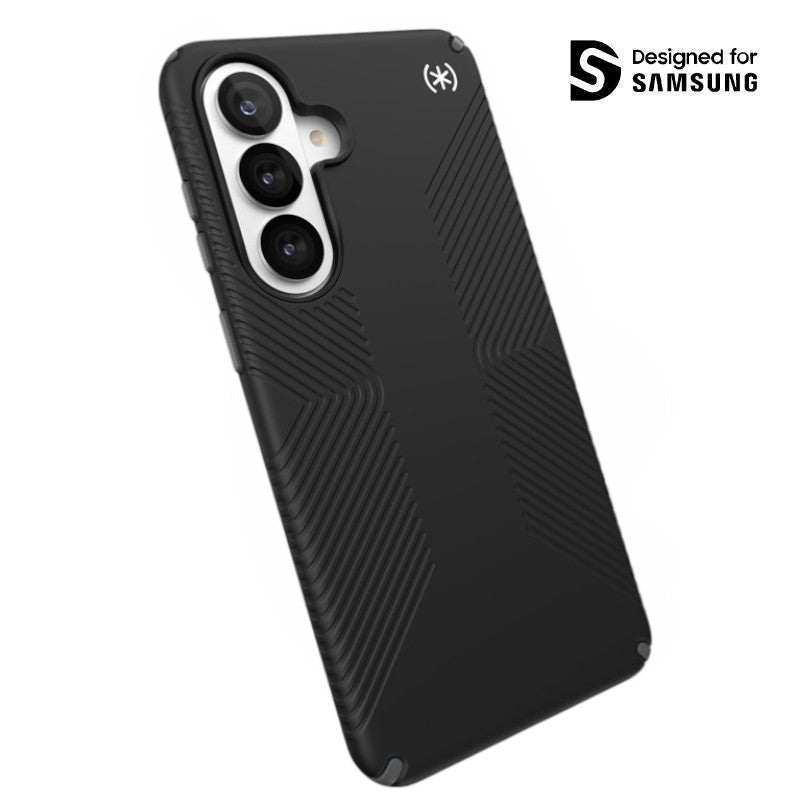 Speck Presidio2 Grip Magnet - Samsung Galaxy S26+ MagSafe dėklas (Juoda/Slate Gray/Balta)