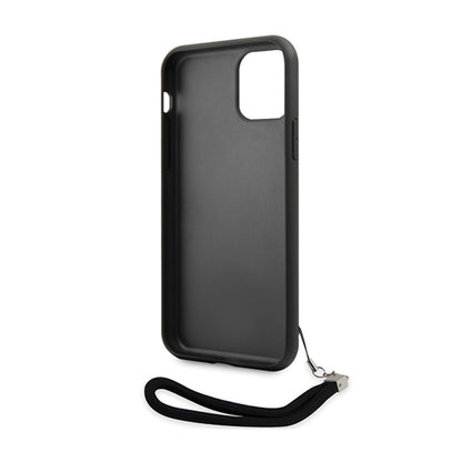 Karl Lagerfeld Sequins Cord – dėklas su virvele, skirtas iPhone 11 (sidabrinis)